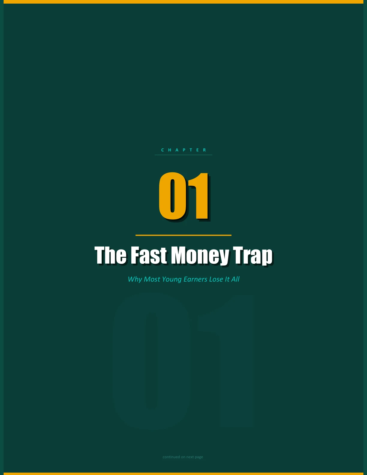 Chapter 1 — The Fast Money Trap